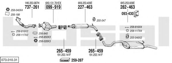 BOSAL 073.010.31 Exhaust System